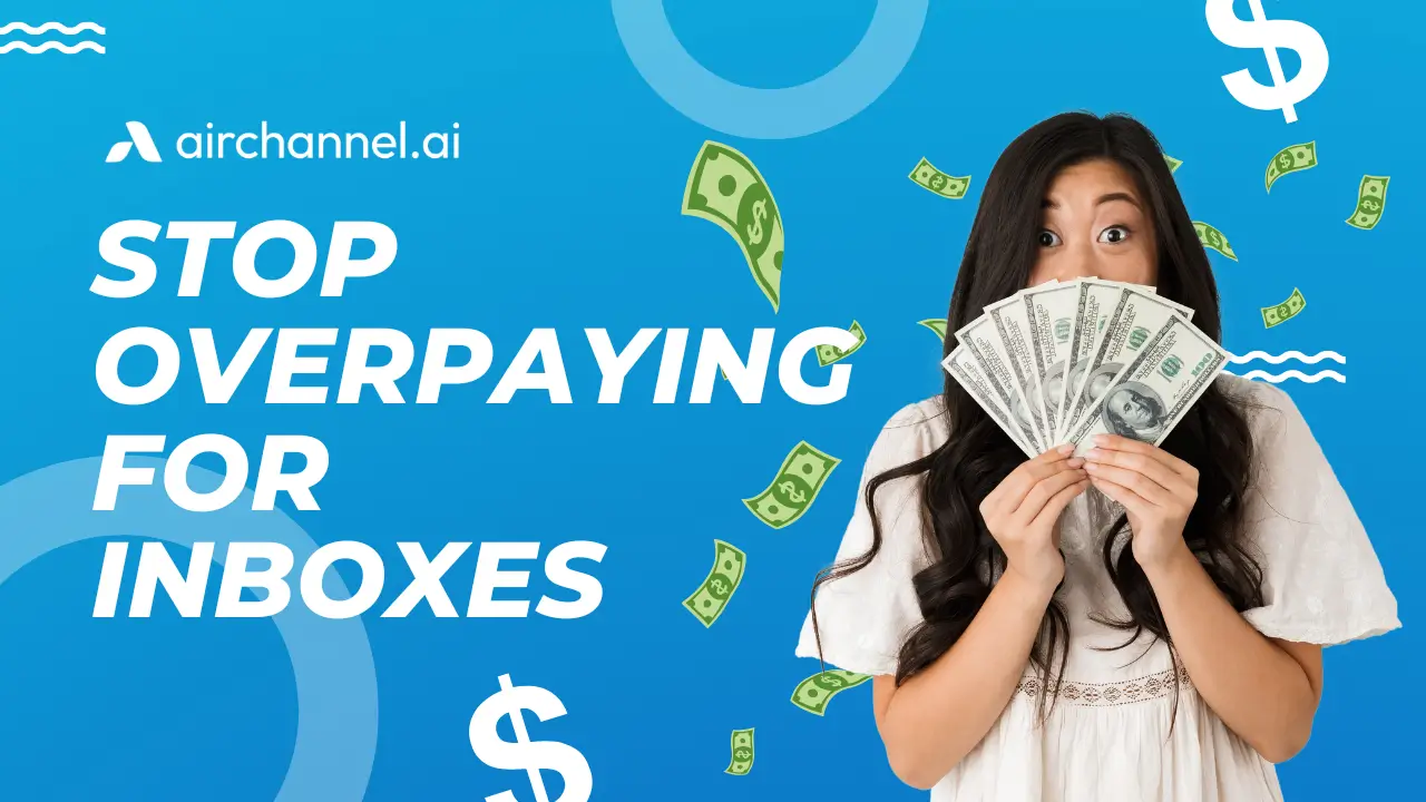 Woman holding cash illustrating stop overpaying for inboxes and expensive email tools