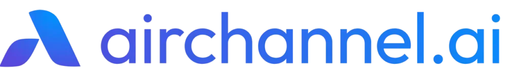 blue colour logo of airchannel.ai